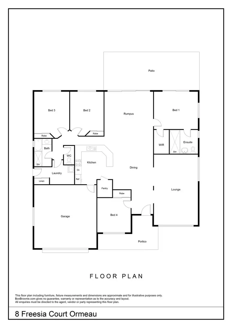 Floorplan of Homely house listing, 8 Freesia Court, Ormeau QLD 4208
