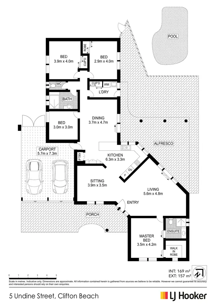 Floorplan of Homely house listing, 5 Undine Street, Clifton Beach QLD 4879