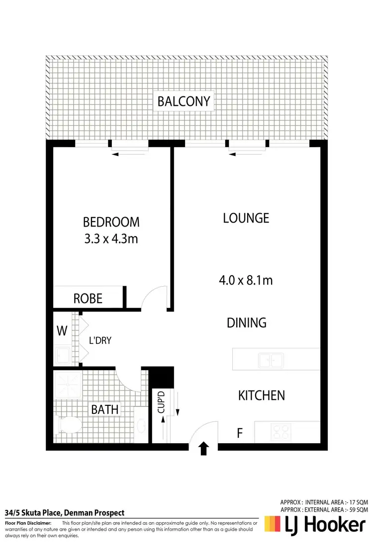 Floorplan of Homely unit listing, 34/5 Skuta Place, Denman Prospect ACT 2611