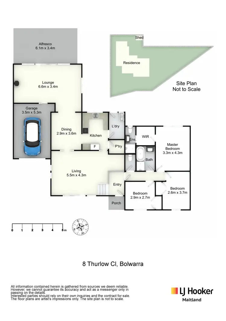 Floorplan of Homely house listing, 8 Thurlow Close, Bolwarra NSW 2320