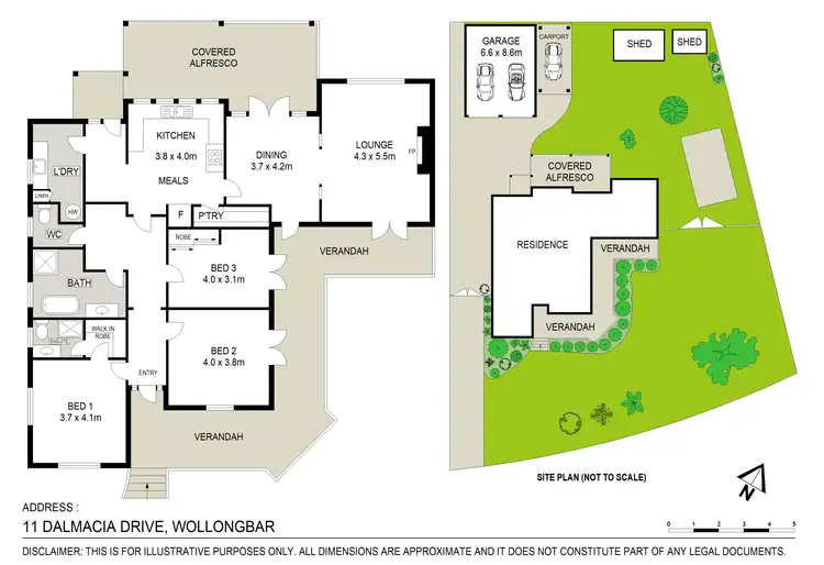 Floorplan of Homely house listing, 11 Dalmacia Drive, Wollongbar NSW 2477