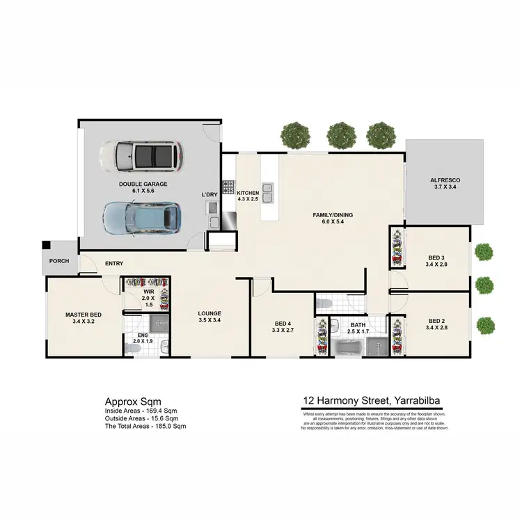 Floorplan of Homely house listing, 12 Harmony Street, Yarrabilba QLD 4207