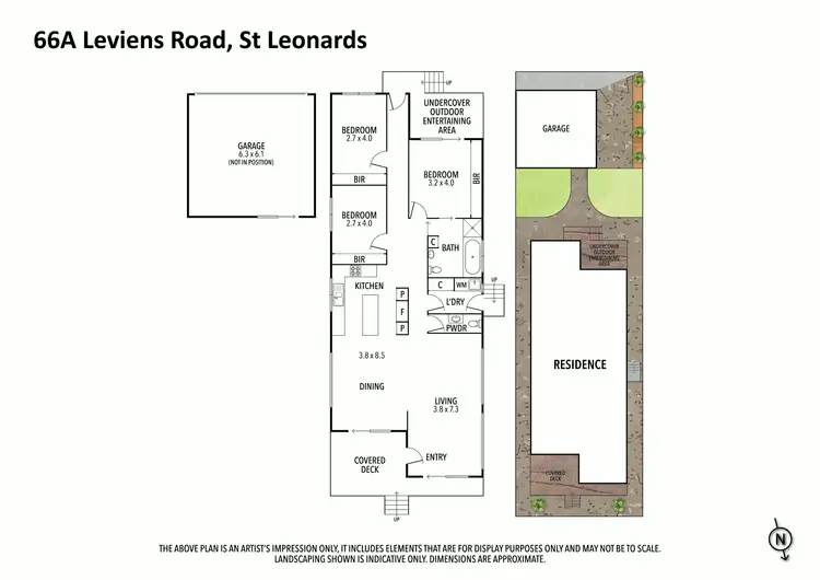 Floorplan of Homely house listing, 66A Leviens Road, St Leonards VIC 3223