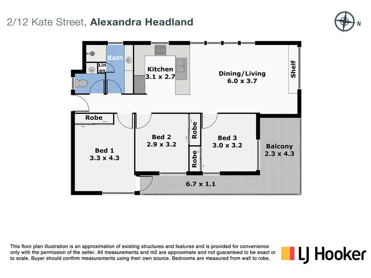 Floorplan of Homely unit listing, 2/12 Kate Street, Alexandra Headland QLD 4572