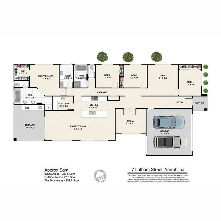 Floorplan of Homely house listing, 7 Latham Street, Yarrabilba QLD 4207