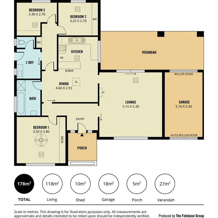 Floorplan of Homely house listing, 5 Greensview Road, Banksia Park SA 5091