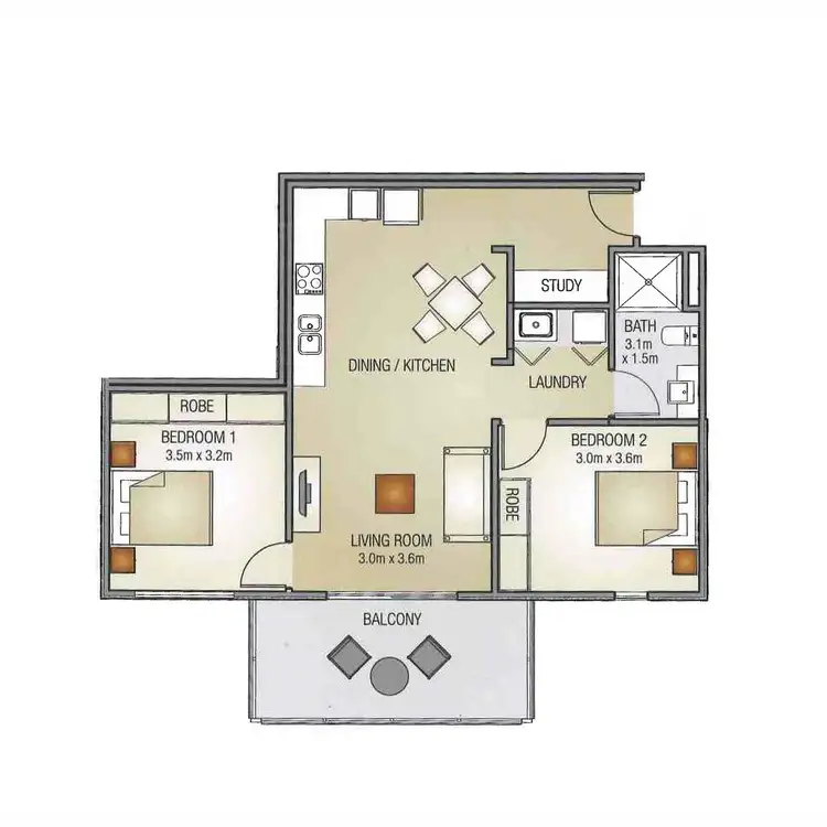 Floorplan of Homely apartment listing, 202/6 Sweeney Terrace, Woodville West SA 5011