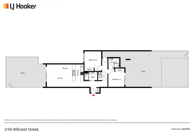 Floorplan of Homely apartment listing, 1/50 Hillcrest Street, Crace ACT 2911