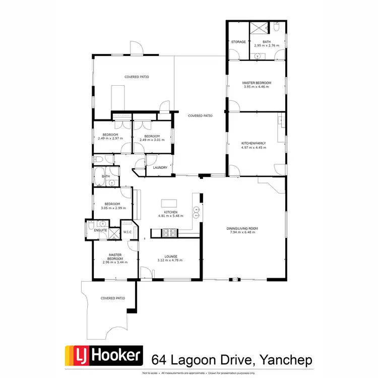 Floorplan of Homely house listing, 64 Lagoon Drive, Yanchep WA 6035