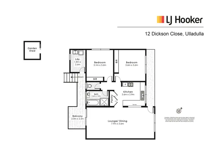 Floorplan of Homely house listing, 12 Dickson Close, Ulladulla NSW 2539