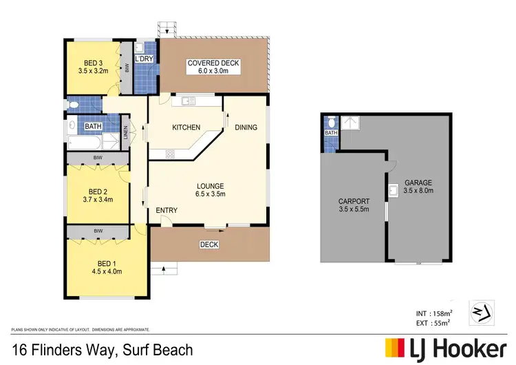 Floorplan of Homely house listing, 16 Flinders Way, Surf Beach NSW 2536