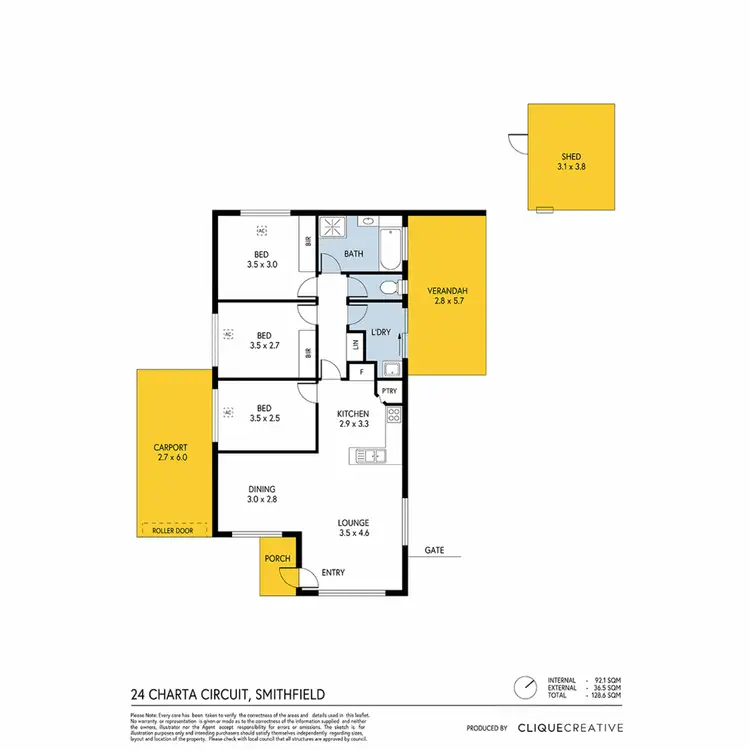 Floorplan of Homely house listing, 24 Charta Circuit, Smithfield SA 5114