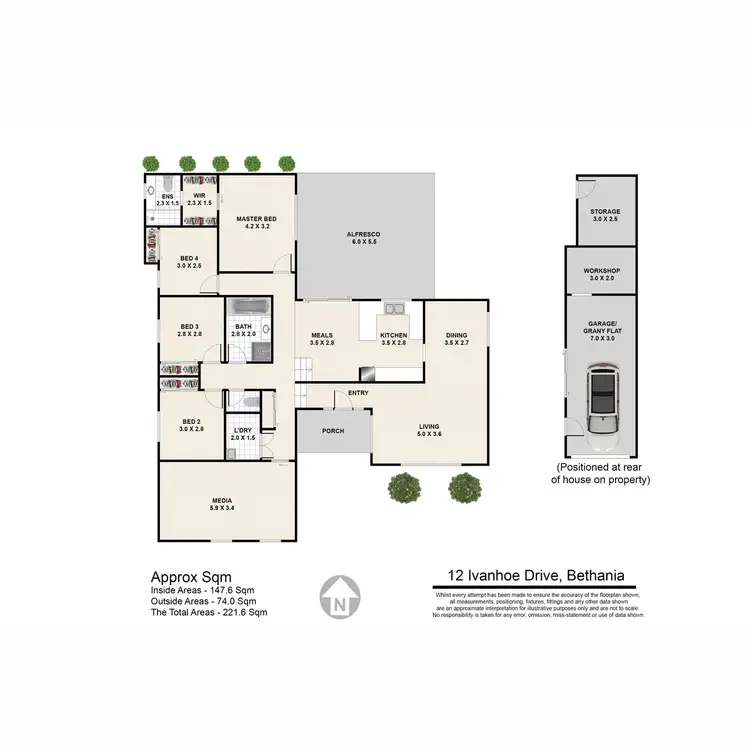 Floorplan of Homely house listing, 12 Ivanhoe Drive, Bethania QLD 4205