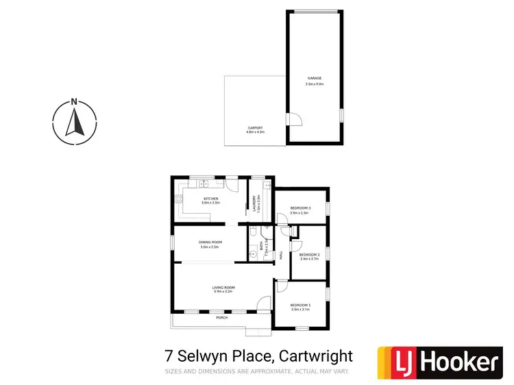 Floorplan of Homely house listing, 7 Selwyn Place, Cartwright NSW 2168