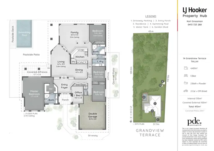 Floorplan of Homely house listing, 14 Grandview Terrace, Tallai QLD 4213