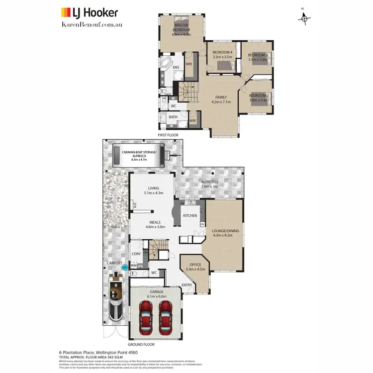 Floorplan of Homely house listing, 6 Plantation Place, Wellington Point QLD 4160