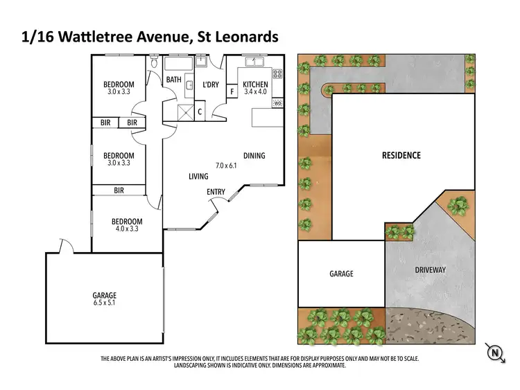 Floorplan of Homely unit listing, Unit 1/16 Wattletree Avenue, St Leonards VIC 3223