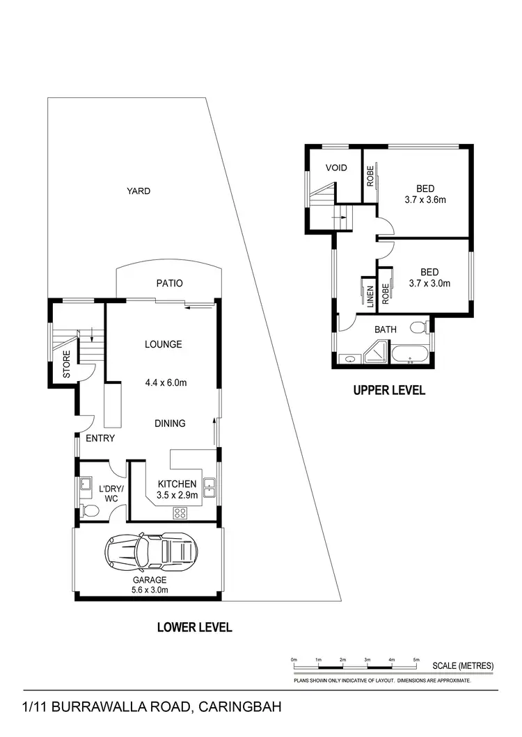 Floorplan of Homely townhouse listing, 1/11 Burrawalla Rd, Caringbah NSW 2229