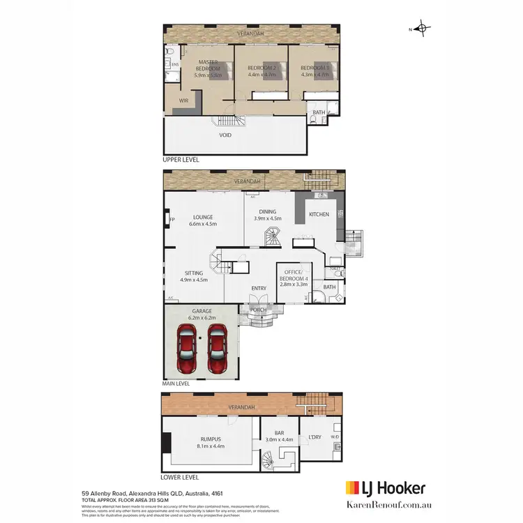 Floorplan of Homely house listing, 59 Allenby Road, Alexandra Hills QLD 4161