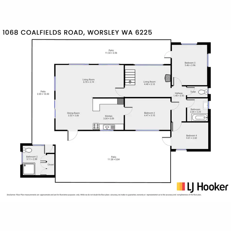 Floorplan of Homely house listing, 1068 Coalfields Road, Worsley WA 6225