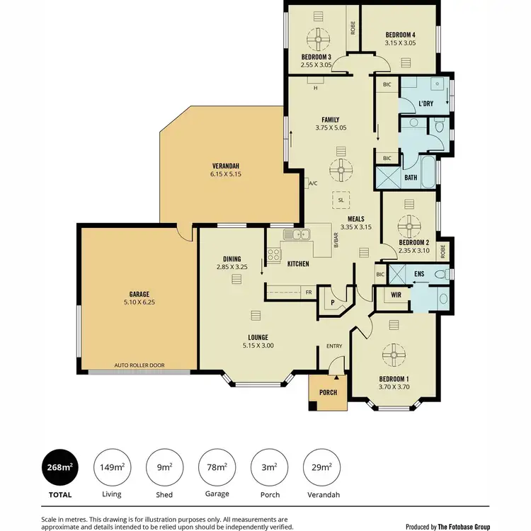 Floorplan of Homely house listing, 1 Sercial Place, Wynn Vale SA 5127