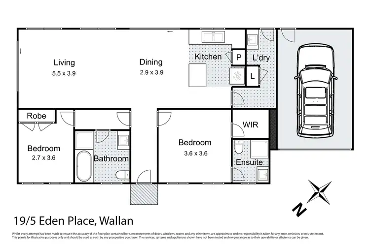 Floorplan of Homely unit listing, Unit 19/5 Eden Place, Wallan VIC 3756