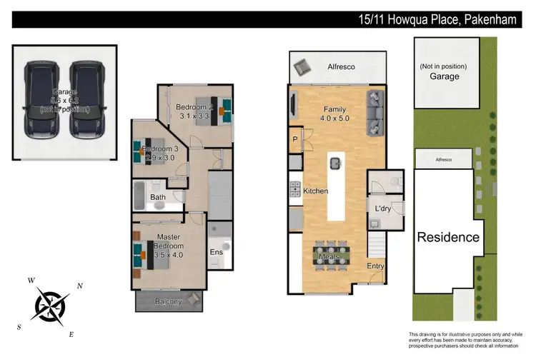 Floorplan of Homely house listing, 15/11 Howqua Place, Pakenham VIC 3810