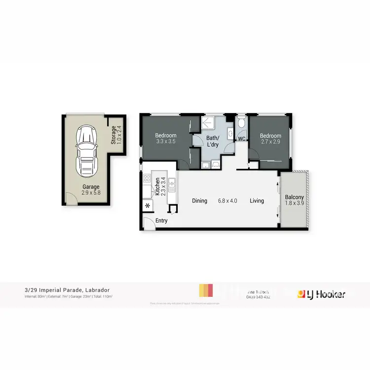 Floorplan of Homely apartment listing, 3/29 Imperial Parade, Labrador QLD 4215