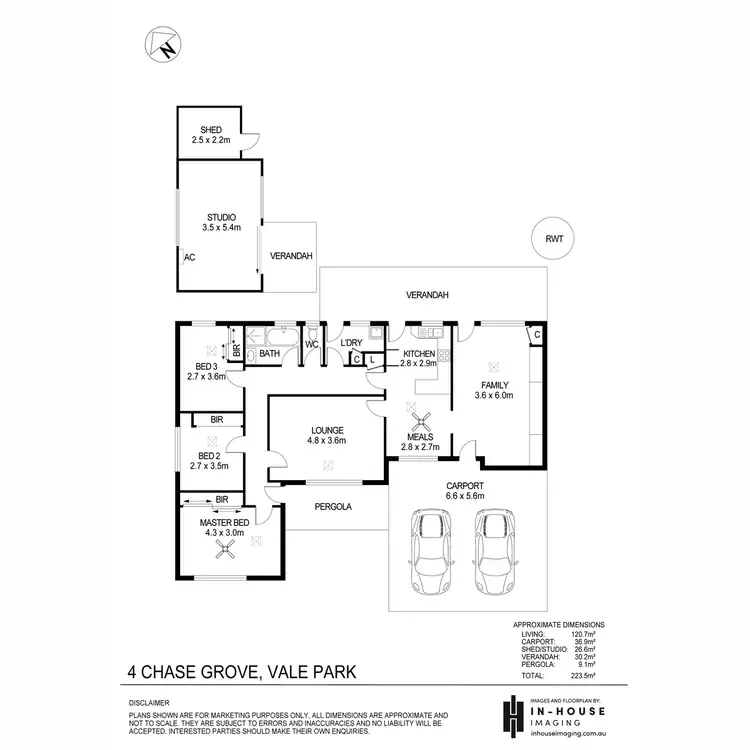 Floorplan of Homely house listing, 4 Chase Grove, Vale Park SA 5081