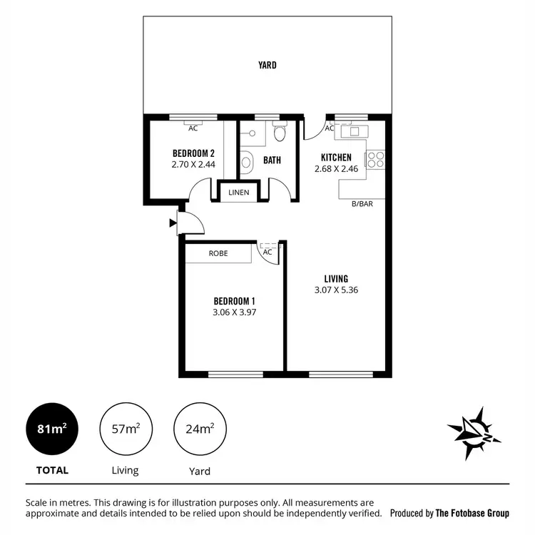 Floorplan of Homely unit listing, 2/52 North Esplanade, Glenelg North SA 5045