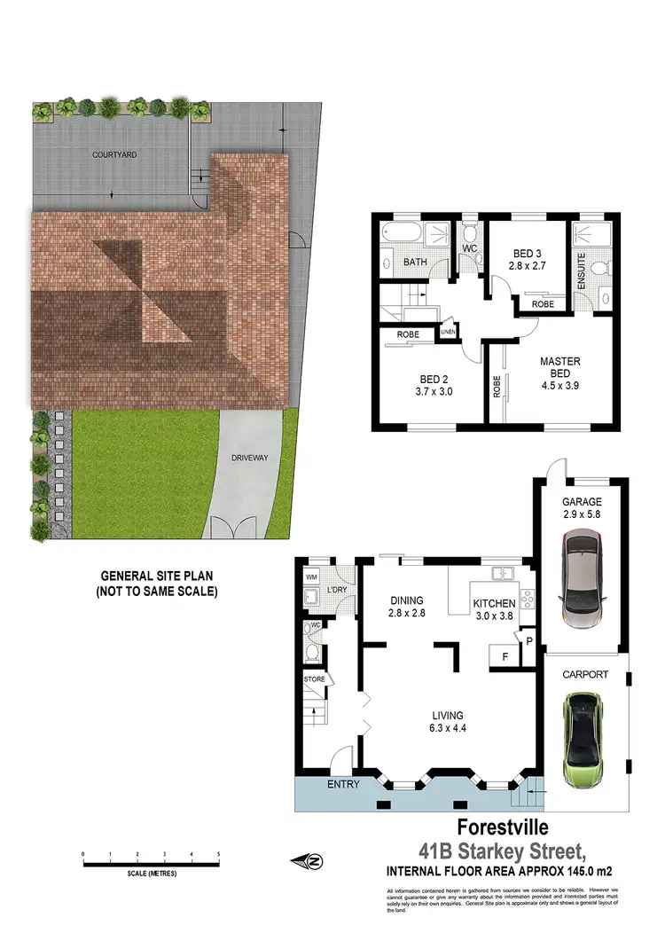 Floorplan of Homely semi-detached listing, 41b Starkey Street, Forestville NSW 2087