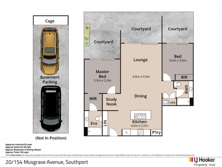 Floorplan of Homely unit listing, 20 Olive/154 Musgrave Avenue, Southport QLD 4215