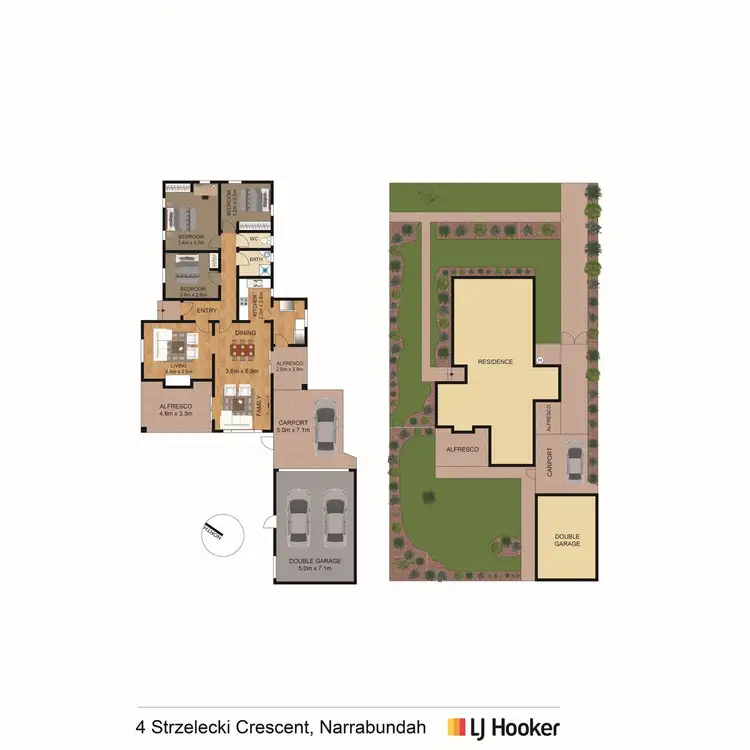 Floorplan of Homely house listing, 4 Strzelecki Crescent, Narrabundah ACT 2604
