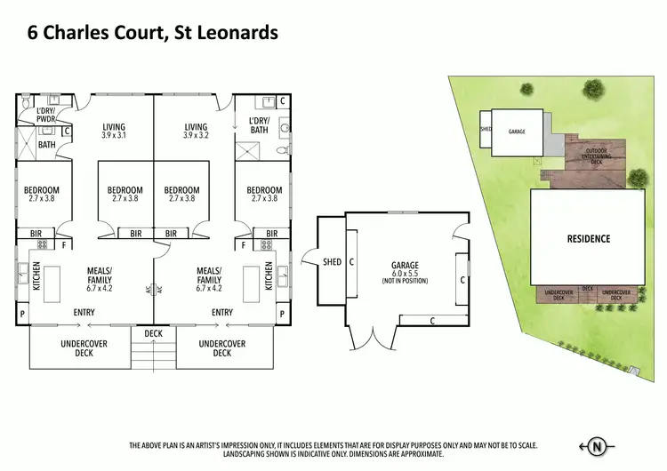 Floorplan of Homely house listing, 6 Charles Court, St Leonards VIC 3223