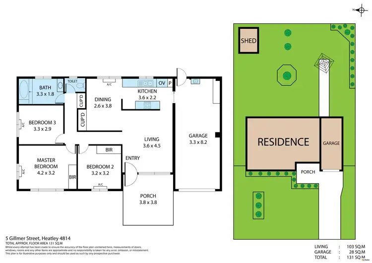 Floorplan of Homely house listing, 5 Gillmer Street, Heatley QLD 4814