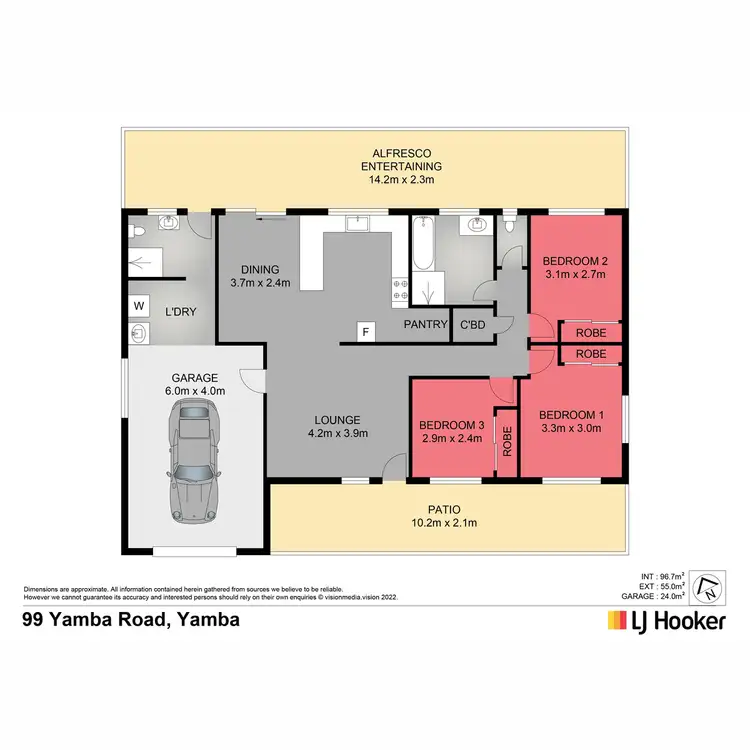Floorplan of Homely house listing, 99 Yamba Road, Yamba NSW 2464