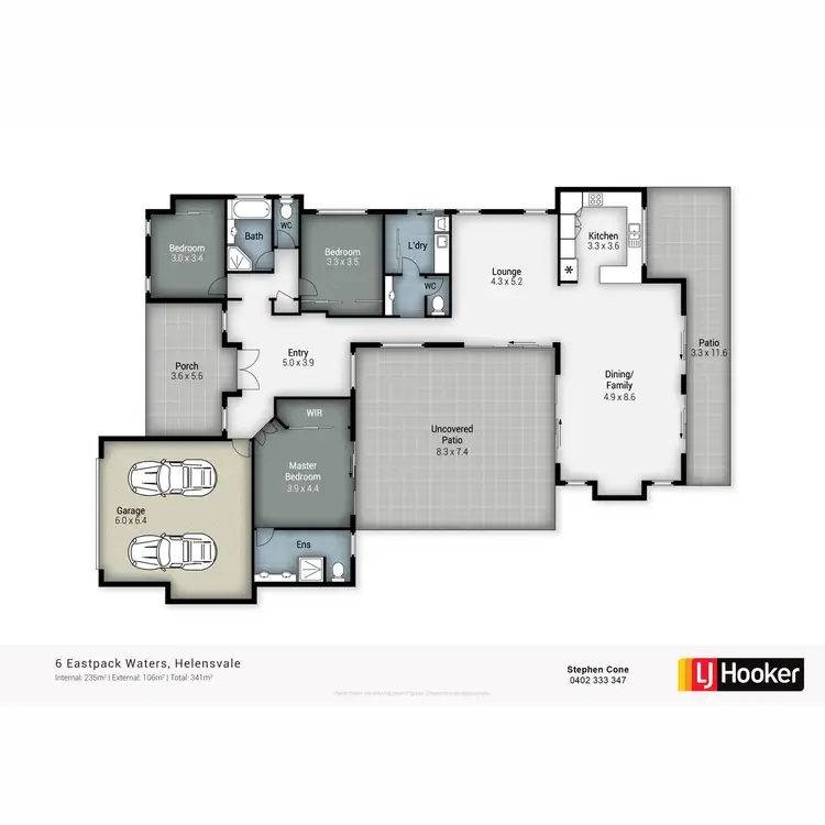 Floorplan of Homely house listing, 6 Eastpark Waters, Helensvale QLD 4212