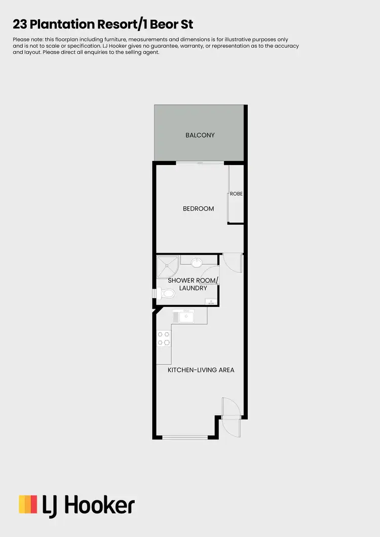 Floorplan of Homely unit listing, 23 Plantation Resort/1 Beor Street, Craiglie QLD 4877