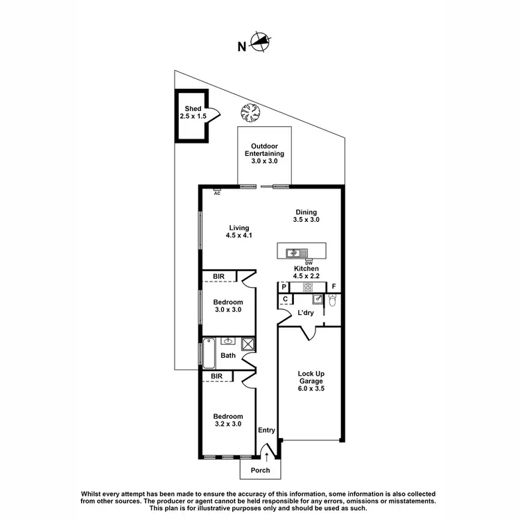Floorplan of Homely unit listing, 6/37-39 Valencia Circuit, Cranbourne VIC 3977