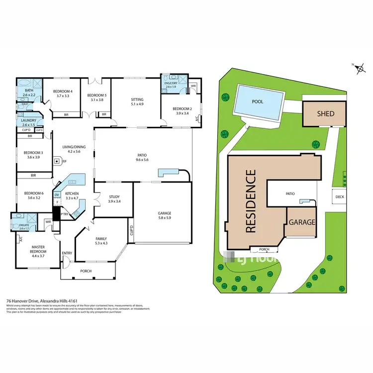 Floorplan of Homely house listing, 76 Hanover Drive, Alexandra Hills QLD 4161