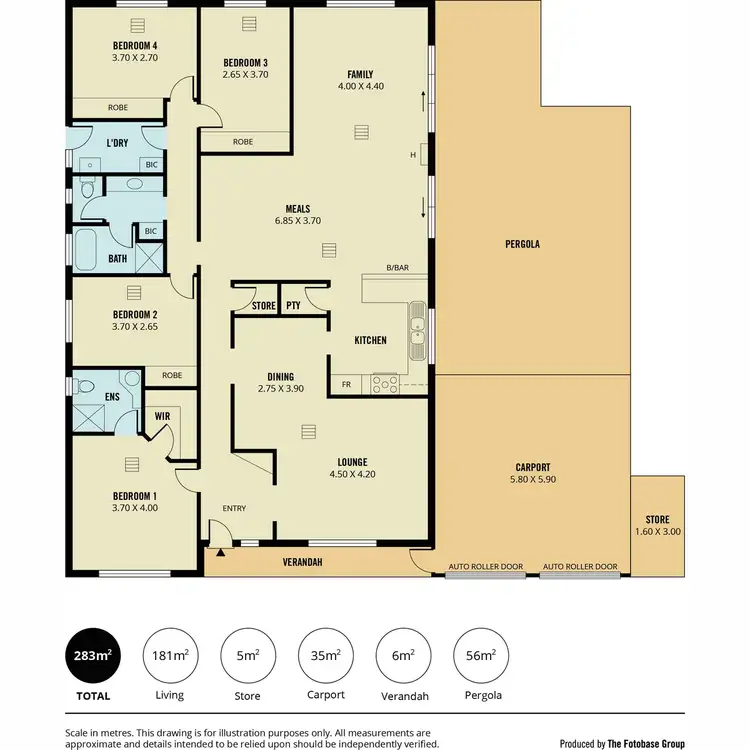 Floorplan of Homely house listing, 47 Perre Drive, Craigmore SA 5114