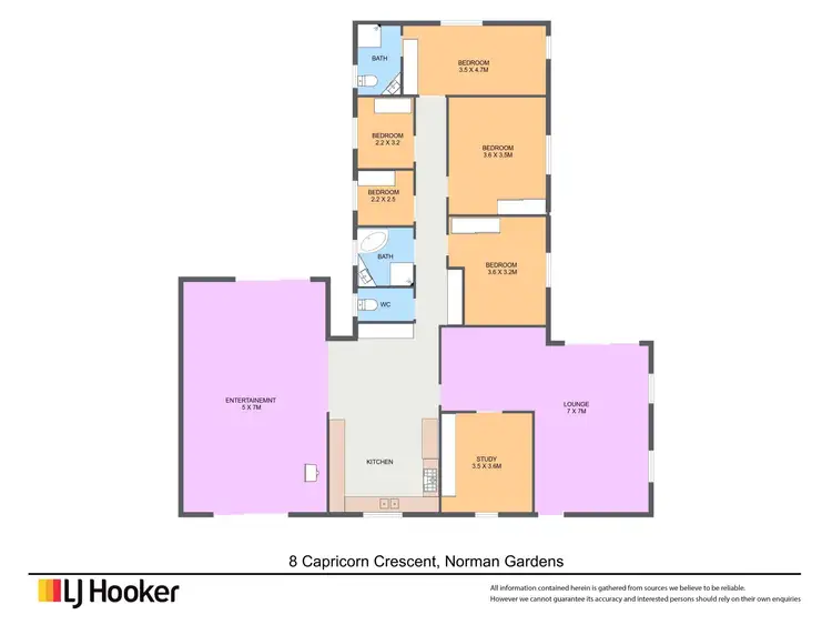 Floorplan of Homely house listing, 8 Capricorn Crescent, Norman Gardens QLD 4701