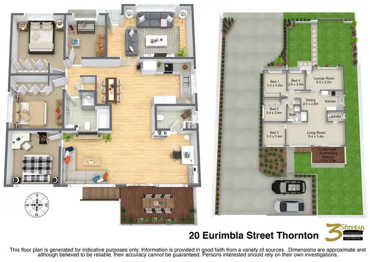 Floorplan of Homely house listing, 1/20 Eurimbla Street, Thornton NSW 2322