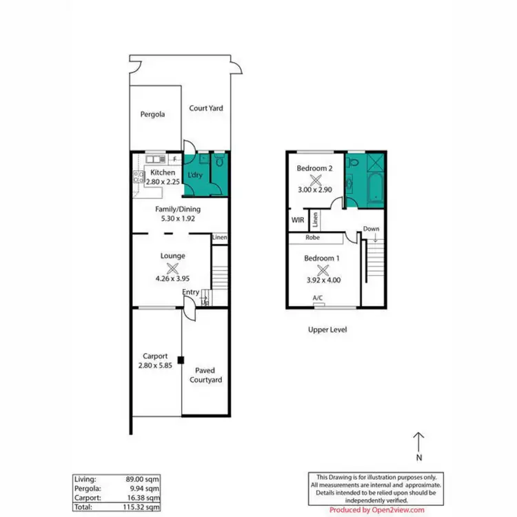 Floorplan of Homely townhouse listing, 8/291 Tapleys Road, Seaton SA 5023