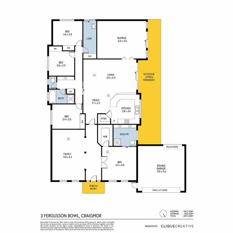 Floorplan of Homely house listing, 3 Fergusson Bowl, Craigmore SA 5114