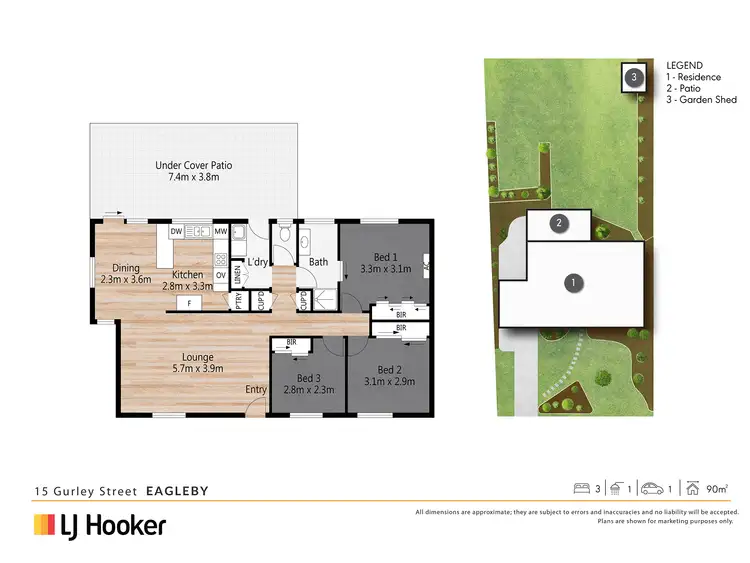 Floorplan of Homely house listing, 15 Gurley Street, Eagleby QLD 4207