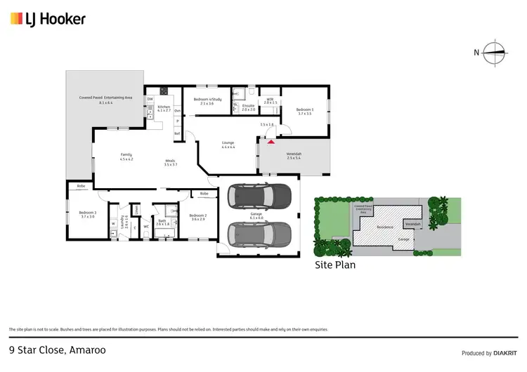 Floorplan of Homely house listing, 9 Star Close, Amaroo ACT 2914
