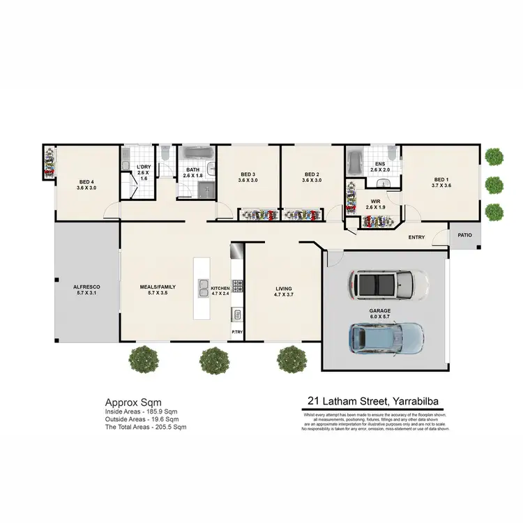 Floorplan of Homely house listing, 21 Latham Street, Yarrabilba QLD 4207