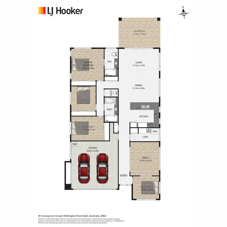 Floorplan of Homely house listing, 41 Canegrove Circuit, Wellington Point QLD 4160