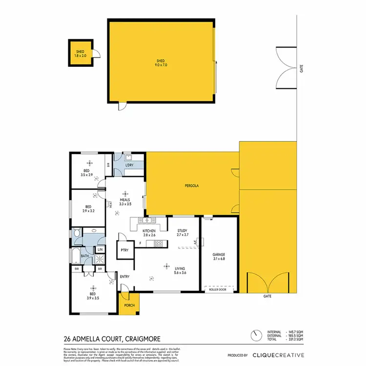 Floorplan of Homely house listing, 26 Admella Court, Craigmore SA 5114